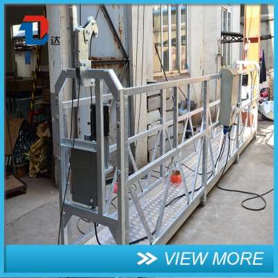 Glass Cleaning 7.5M Construction Gondola Equipment Lifting Mechanism